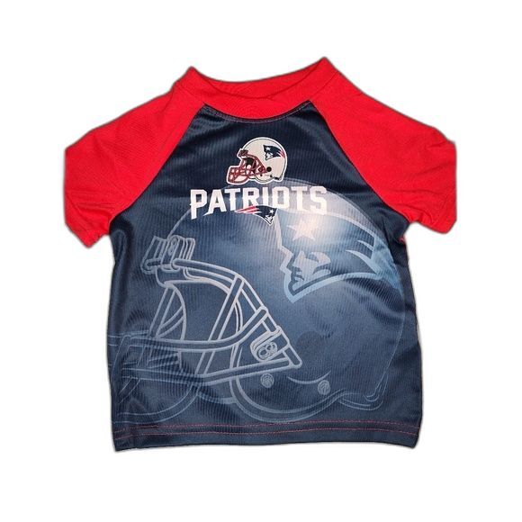 Kids NFL New England Patriots Short Sleeve Shirt 2T Red Navy - Picture 1 of 4